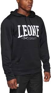 Pull Capuche Logo LEONE 1947 - Noir Unisexe XS