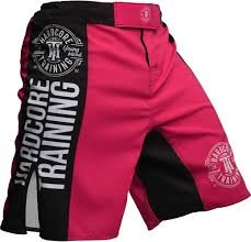Shorts de Combat Recruit Rose pour Femmes - Hardcore Training