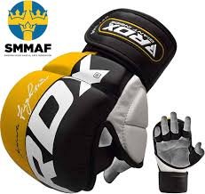 Gants de Grappling RDX Rex Jaunes T6-L pour MMA