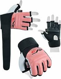 Evo - Gants Gel Cuir Rex Rose pour Femmes - MMA & Boxe