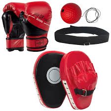 Boxe 3-en-1 pour Enfants : Patte d'Ours et Gants 6oz