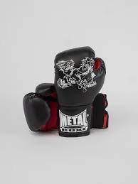 Gants de Boxe Métal Boxe PB100 - Noir - Taille 6 oz