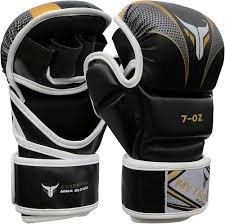 Gants MMA Mytra Fusion avec Paume Ouverte et Support de Poignet