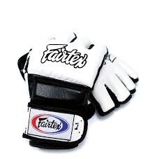 Gants MMA Fairtex Blanc/Noir - Taille L
