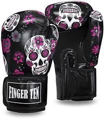Gants de Boxe Femme 8 Oz - Entraînement en Cuir Synthétique