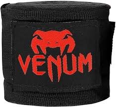 Bandes de Boxe Venum Kontact 2.5m Noir/Rouge pour Homme