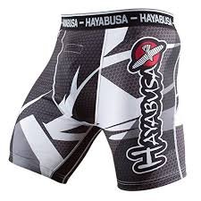 Short de Compression Hayabusa Metaru 47 Argent - Blanc
