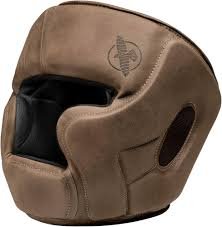 Casque MMA Hayabusa T3 LX en Cuir Marron Ajustable