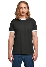 T-shirt Ringer Noir/Blanc 3XL - Créez Votre Marque
