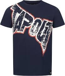 T-shirt Tapout Bernardino Homme - Bleu Marine/Écru/Rouge