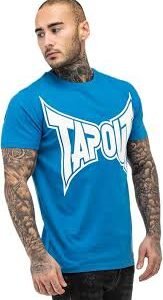 T-shirt Tapout Logo Bleu Roi/Blanc pour Hommes