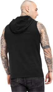 T-shirt à Capuche TAPOUT Alameda Noir/Blanc pour Homme