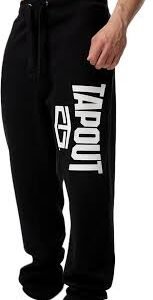 Pantalon de Jogging Tapout Active Basique Noir/Blanc S