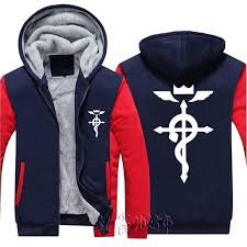 Sweat à Capuche Chaud Hommes Fullmetal Alchemist - WIOSEN