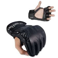 Gants de MMA en Cuir avec Rembourrage pour Sparring