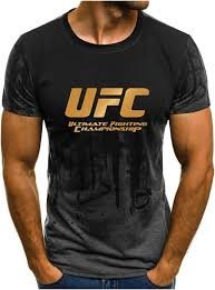 T-Shirt UFC à Manches Courtes et Imprimé